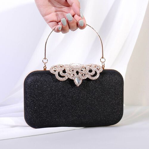 Meloke new fashion Sequined Scrub Clutch Womens Evening Bag