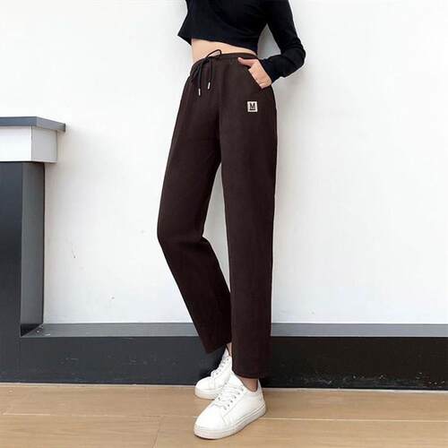Plus Velvet Padded Middle-aged And Elderly Womens Pants Kap