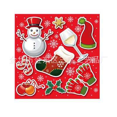Christmas festive party disposable tableware Christmastablew