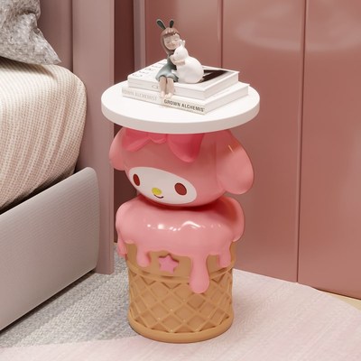 美乐蒂边几沙发客厅家用202新款茶几创意小玄关床头桌设计师卡通