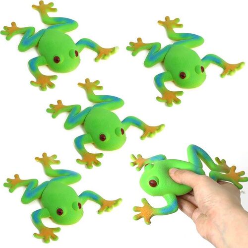4 Pieces froggos toy Realistic Frog Figure Animal Model Soft