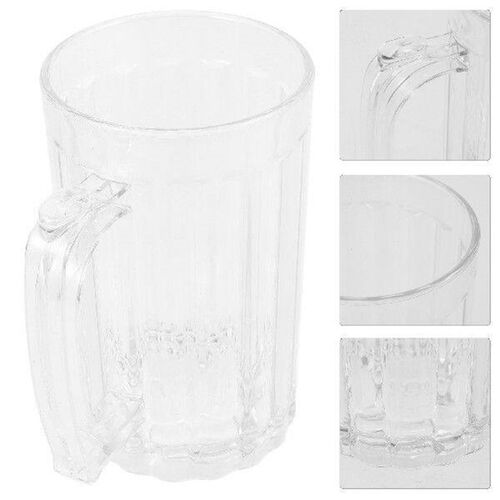 Large Capacity Mugs 500ml Plastic Cup Handle Water Glass