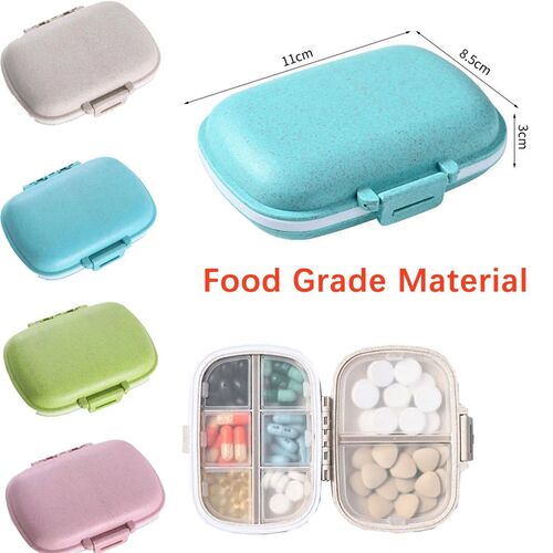 Mini Portable Pills Organizer Case 3 Grids PillBox Tablet St