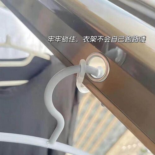 Balcony clothes hanger windproof clip outdoor drying rack an