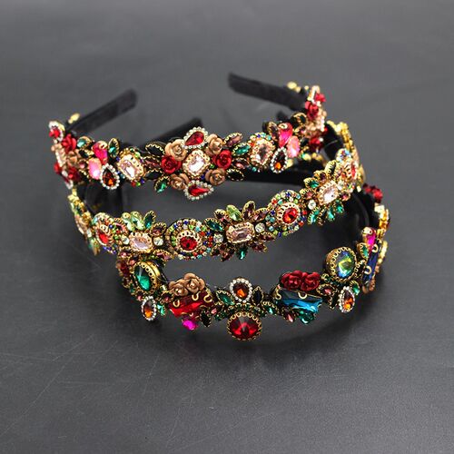New Fashion Temperament Personality flower metal rose inlaid