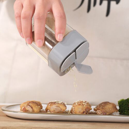 Creative Four-in-one Seasoning Box Kitchen Flip Transparent