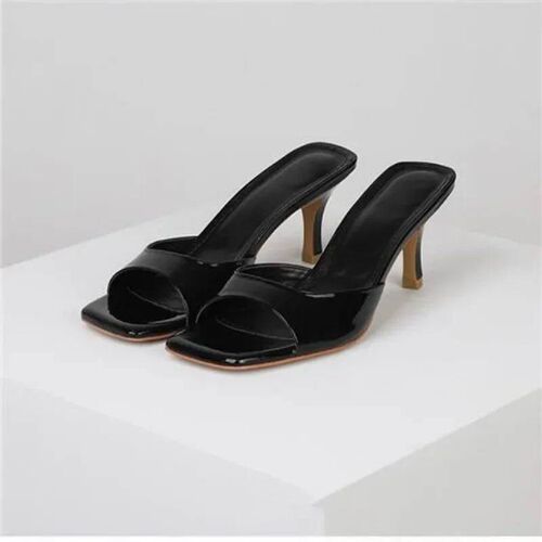 Women High Heel Sandals Summer New Fashion Square Toe Open T