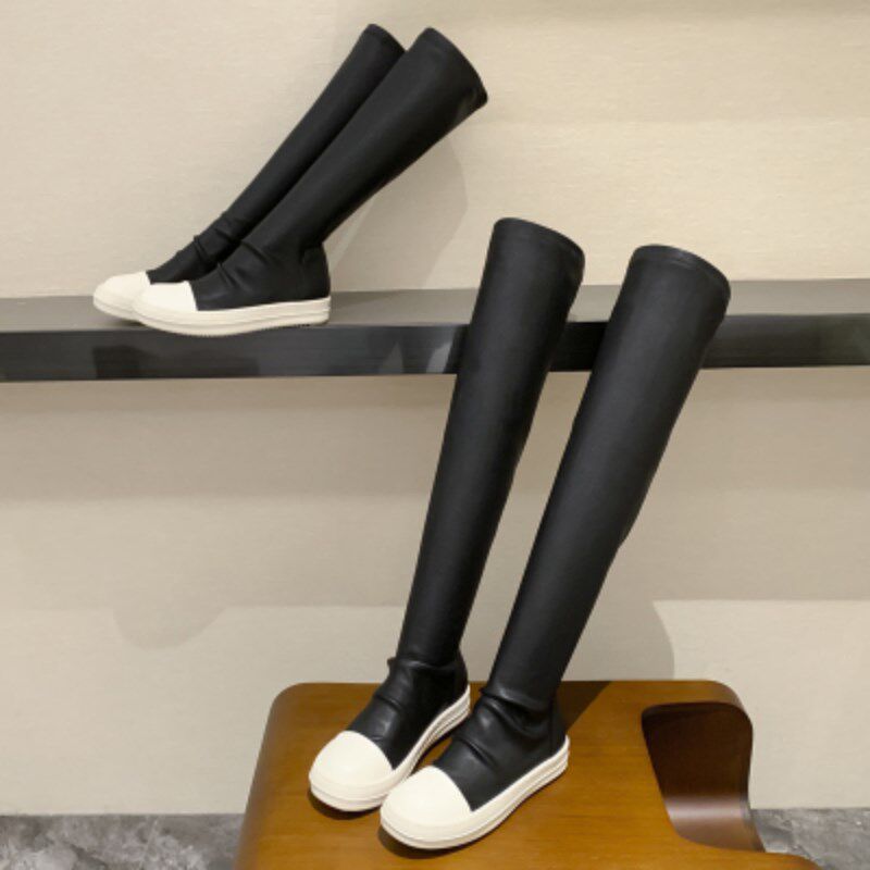 2022 New Shoes Winter Casual Women Boots Black Over the Knee图片
