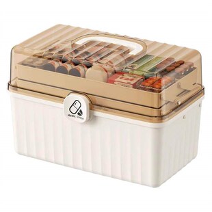 Multi-layer Home and Outdoor Portable Medical Kit, Large Cap