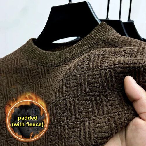 2023 New Mens Thickened Sweater Knitted Sweaters Men Three-