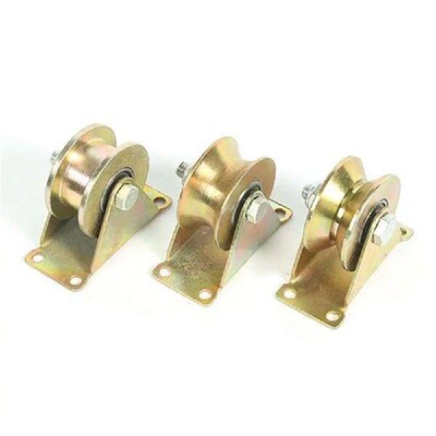 1Pcs Track Wheel Bearing Pulley Plating Color U/V/H Shaped