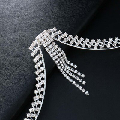 Hot tend body accessories exquisite tassel Rhinestone chest