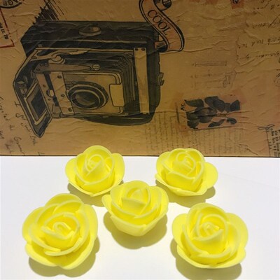 25-250Pcs Artificial Rose Heads Foam 3.5cm Artificial Flower