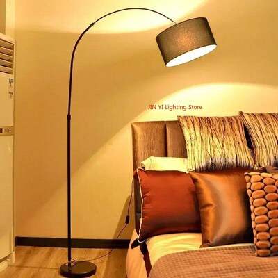 New Black  White Height Adjustable Led Floor Lamp for Living