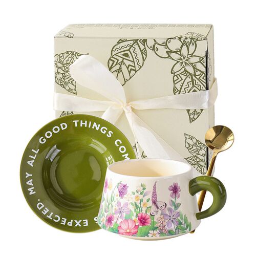 ffee Cup And Saucer Set Gift Box Home Ceramic Cup Wedding So