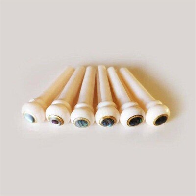 6 Pcs Bass Guitar String Nails Guitars Acoustic Bridge Pins
