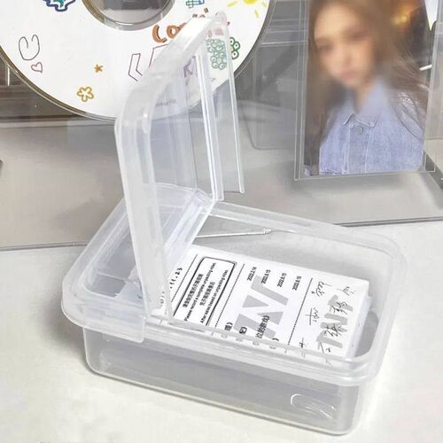 INS Transparent Plastic Storage Box Mini Plastic Box Rectang