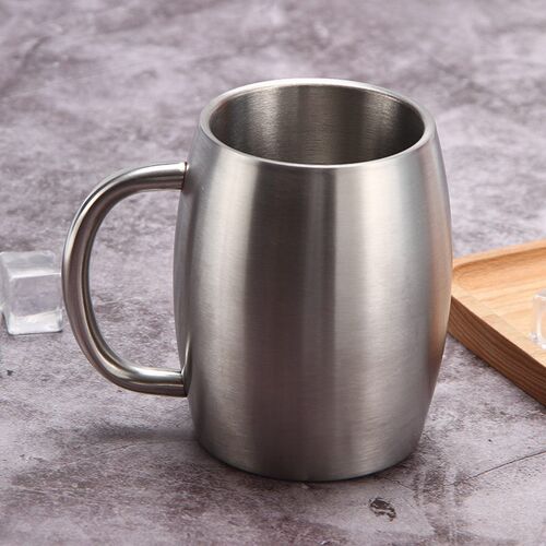 1PC Stainless Steel Beer Mug Heat Resistant Water Milk Tea C