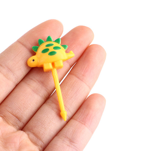 6/8/10pcs Animal Farm Dinosaur Fruit Fork Mini Cartoon Child