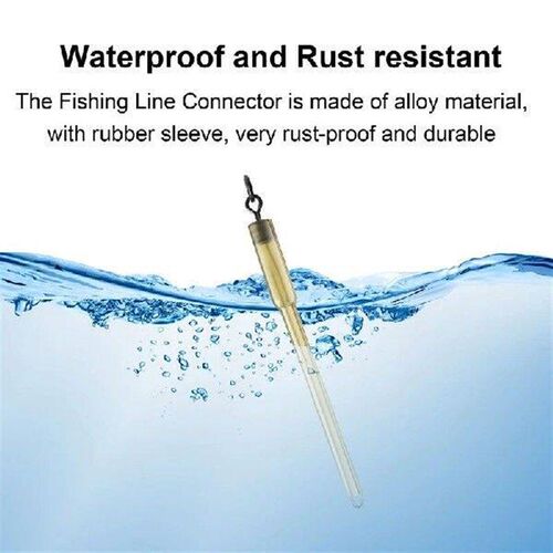 10Pcs Carp Fishing Connector Swivels PVA Tube Bags Stems