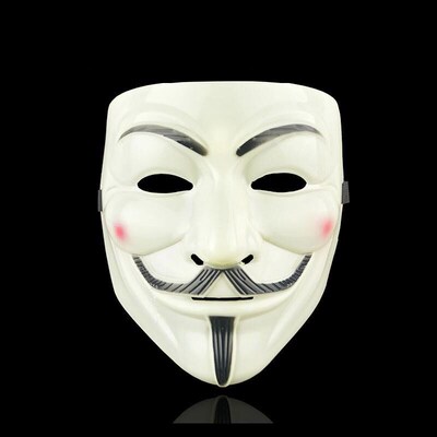 Movie Cosplay V for Vendetta Hacker Mask Anonymous Guy Fawke
