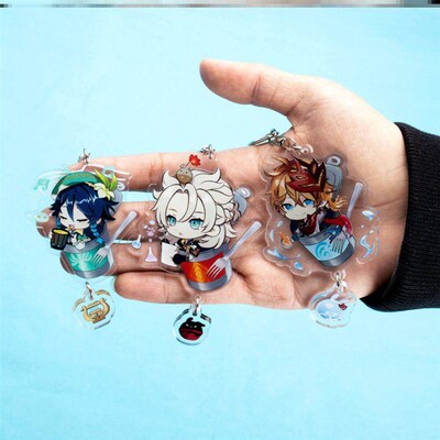 high quality Genshin Impact Shogun Venti Keychain Cosplay