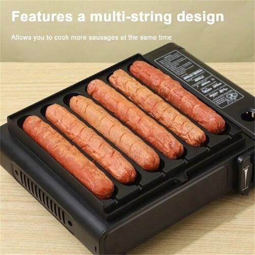 6 Grids Sausage Cooking Tool DIY Corn Dog Maker Square