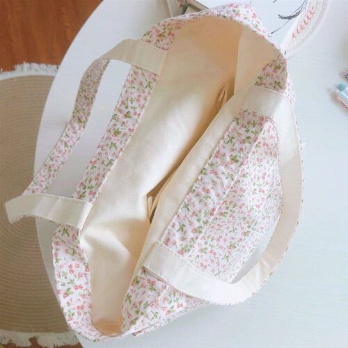 Cotton Women Shopping Bag For Groceries Canvas Large Reusabl
