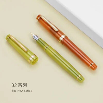 Jinhao 82 Fountain Pen Transparency Plastic Spin Pen Popular