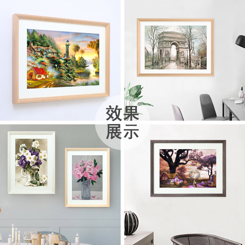 实木画框定制相框挂墙任意尺寸装裱20 2寸卡纸木质外框k8开,家居饰品,相框/画框,淘宝优惠券,粉丝福利购,淘宝优惠卷