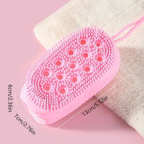 Silicone Body Scrubber Shower Exfoliating Scrub Sponge Bubbl