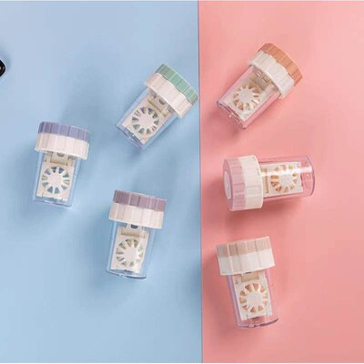Manual Contact Lens Cleaner Rotating Colored Contact Lens Cl