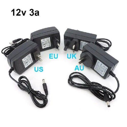 AC 220V TO 12V DC EU US AU UK Power Supply 12V 3A volt