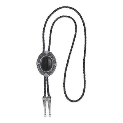 Western Bolo Tie PU Leather Rope Neck Tie Adult Formal
