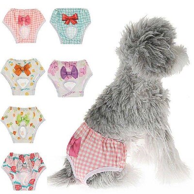Dog Diapers Physiological Pant Cartoon Cute Puppy Womens