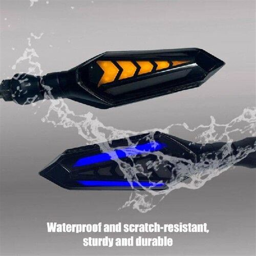 Double Side Flowing Motorcycles Turn Signals Light For