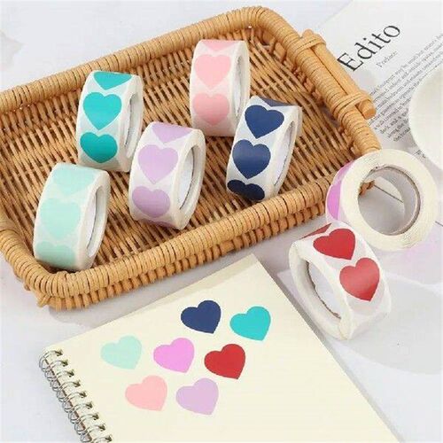 500 Pcs Package Label Gift Packaging Home Decor Love Heart
