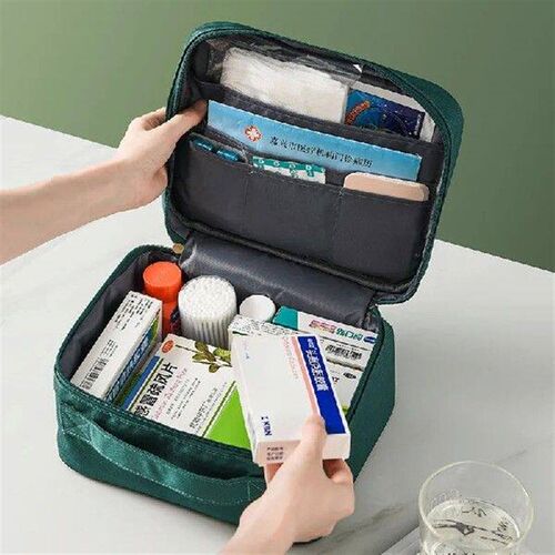 Large-Capacity Layered Medicine Box Multifunctional