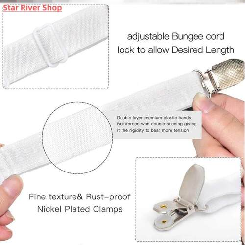 Bed Sheet Holder Adjustable Elastic 12 Clips Fixed Holder Ma
