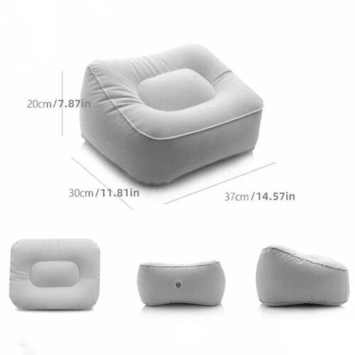 Inflatable Footrest Pillow PVC Foot Rest Air Pillow Cushion