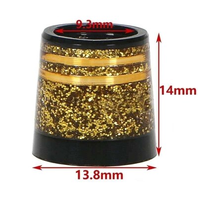 10Pcs Tapered Golf Iron Ferrules for Tapered Shaft Glitter 0