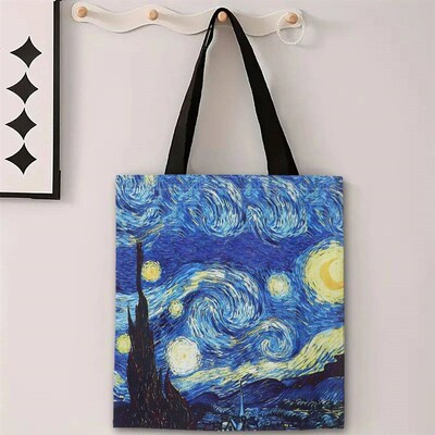 Bag Van Gogh Serie  Bag Oil Painting Starry Night Sunflower