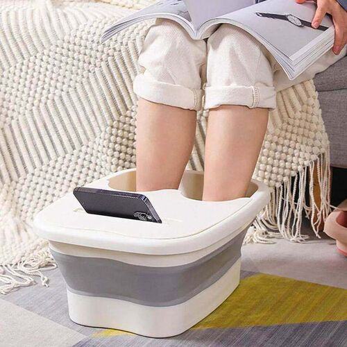 1pc-Foot Massage Bucket Soaking Bucket Folding Basin Spa Foo