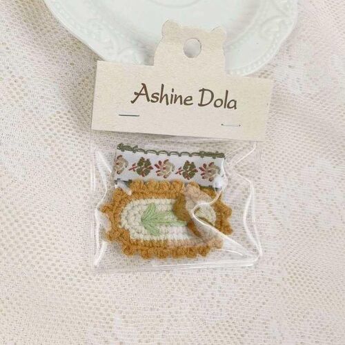 Childrens wool knitting flower BB clip princess floral embr