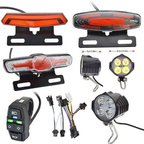 E-Bike Front Brake Rear Light Set 24V-48V Bike Rack Lamp