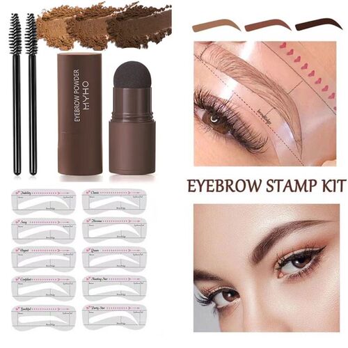 Complete professional Eyebrow Powder Stamp Shaping Kit makeu