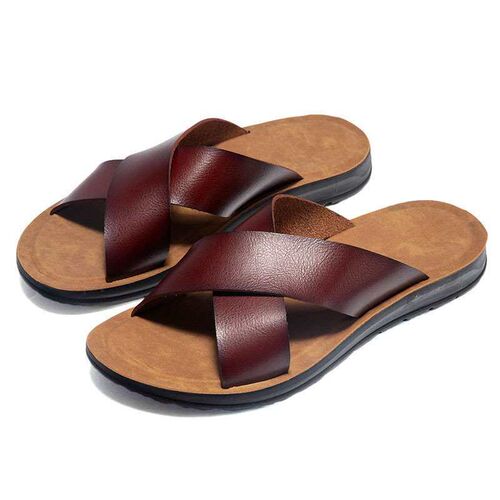 Mens Slippers New Fashion Outer Wear Large Size Beach Shoes