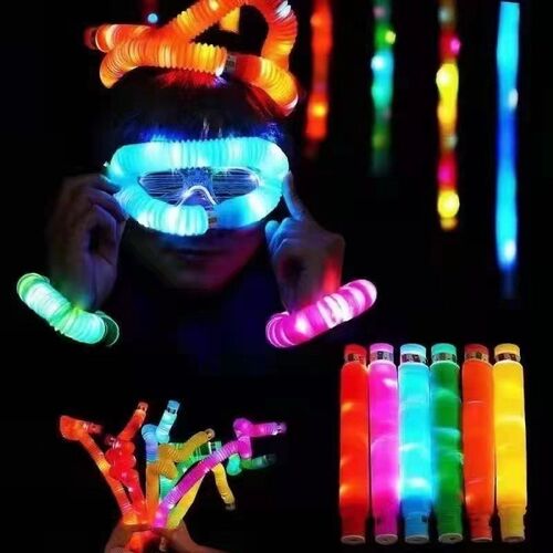 LED Flash Pop Tubes Sensory Toy For Adult Sress Relieve Toys