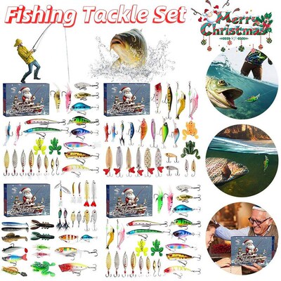 24 Days Fishing Tackle Advent Calendar Fishing Lures Gifts B