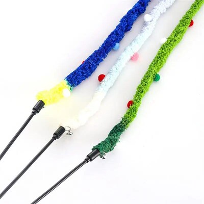 Cat Interactive Toy Coarse Wool Cat Teaser Cat Teaser Funny